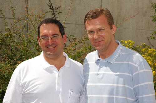 Dr. Jürgen Bubeck und Wolfgang Leonhard